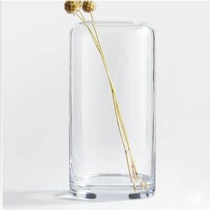 New! Crate&Barrel Arlet Glass Hurricane Candle Holder 15"